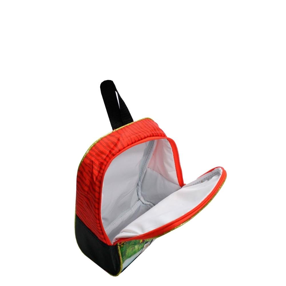 Lancheira Madagascar Infantil Clio Vermelho 4