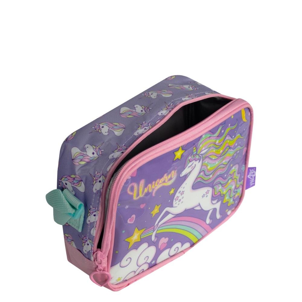 Lancheira Unicórnio Infantil Luxcel Lilás 4