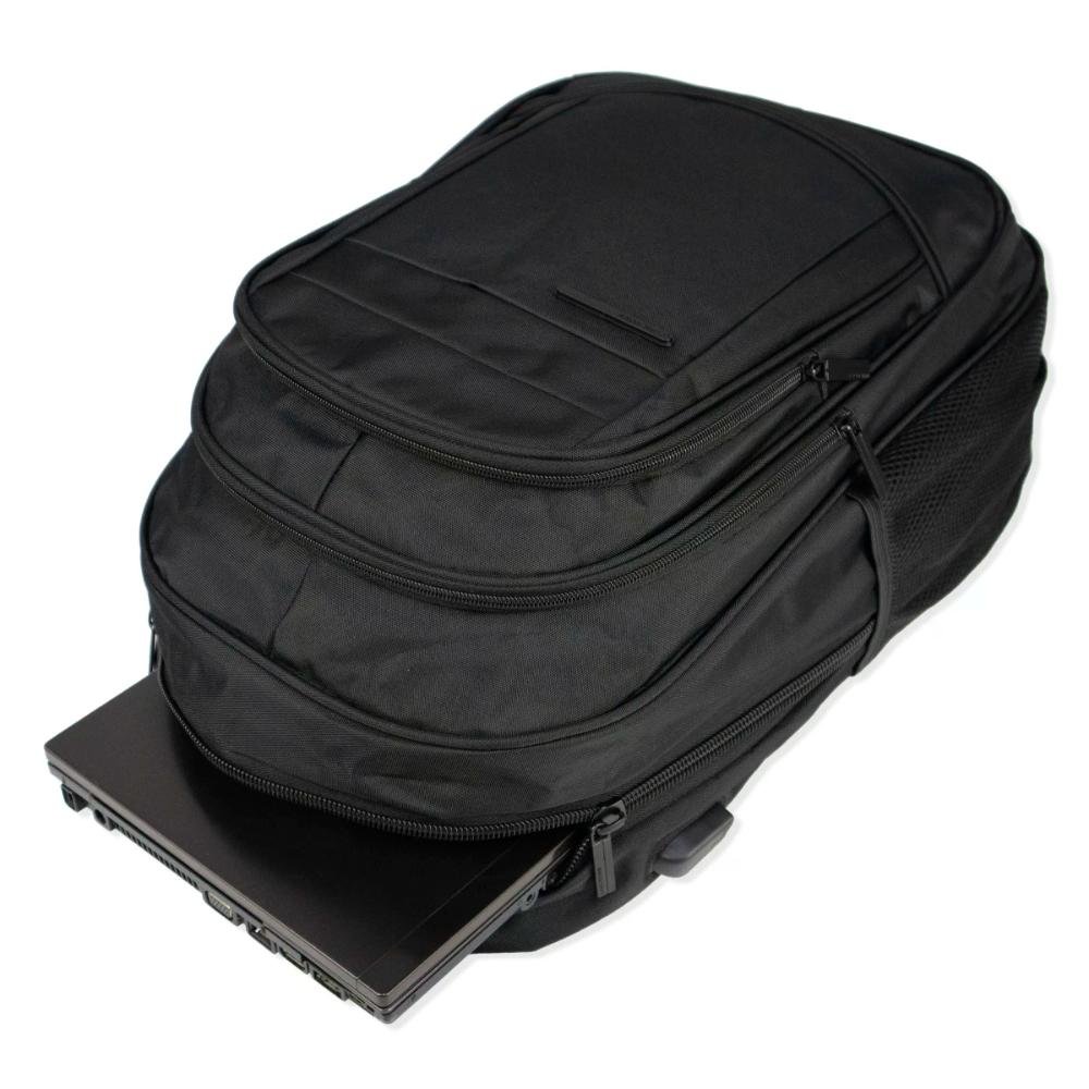Mochila Notebook 18" 3 Compartimentos Unicross Preto 8