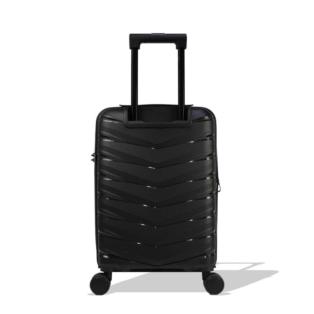 Mala Pequena de Bordo 10kg Polipropileno Rodas Giro 360° Victoria Travel Blue Preto 6