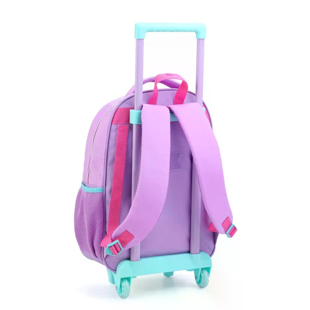 Mochila de Rodinha Infantil Mermaids Seanite Lilás 2