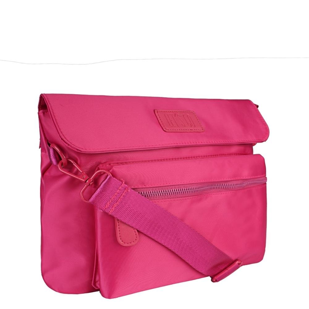 Bolsa Transversal Matching Colors Nylon Let's Go Pink 2