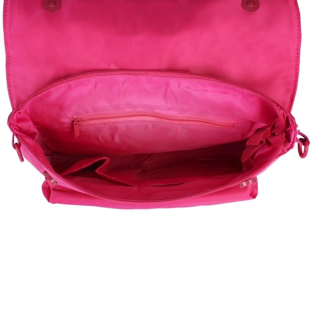 Bolsa Transversal Matching Colors Nylon Let's Go Pink 4