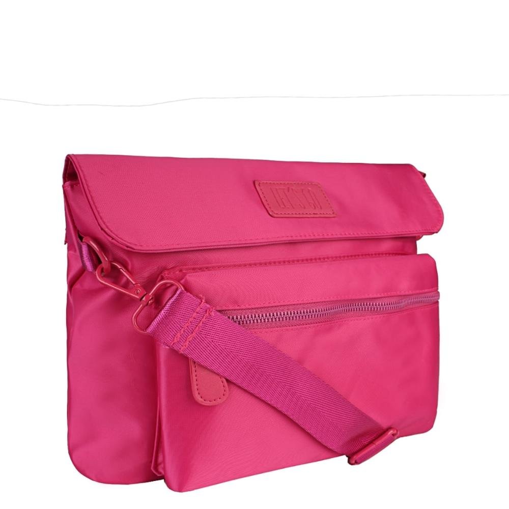 Bolsa Transversal Matching Colors Nylon Let's Go Pink 7