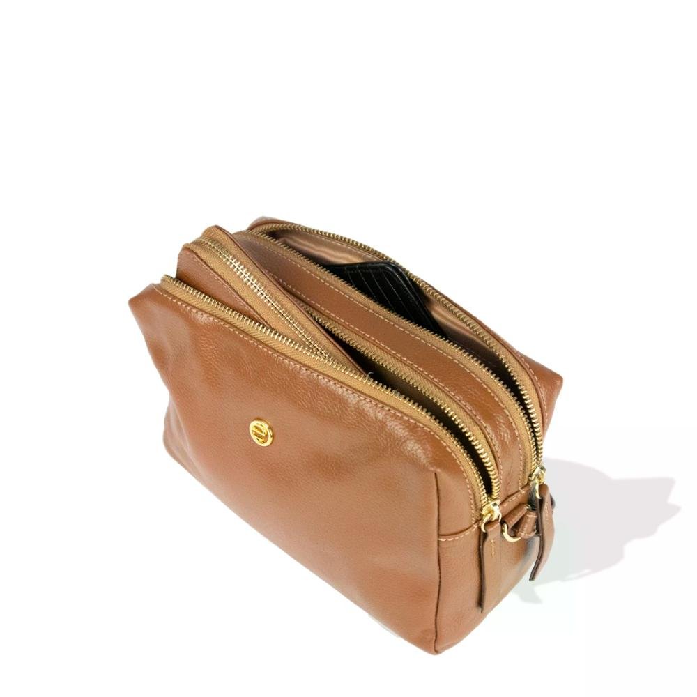 Bolsa Baú Feminina Classic Couro Le Postiche Marrom 4