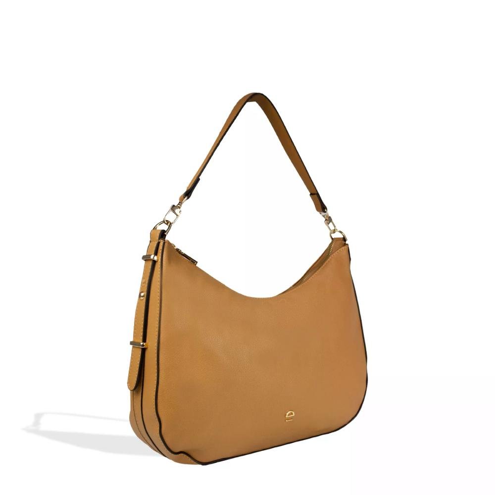 Bolsa Ombro MiniFloater Essence Le Postiche Camel 3