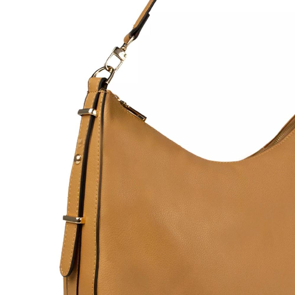 Bolsa Ombro MiniFloater Essence Le Postiche Camel 5