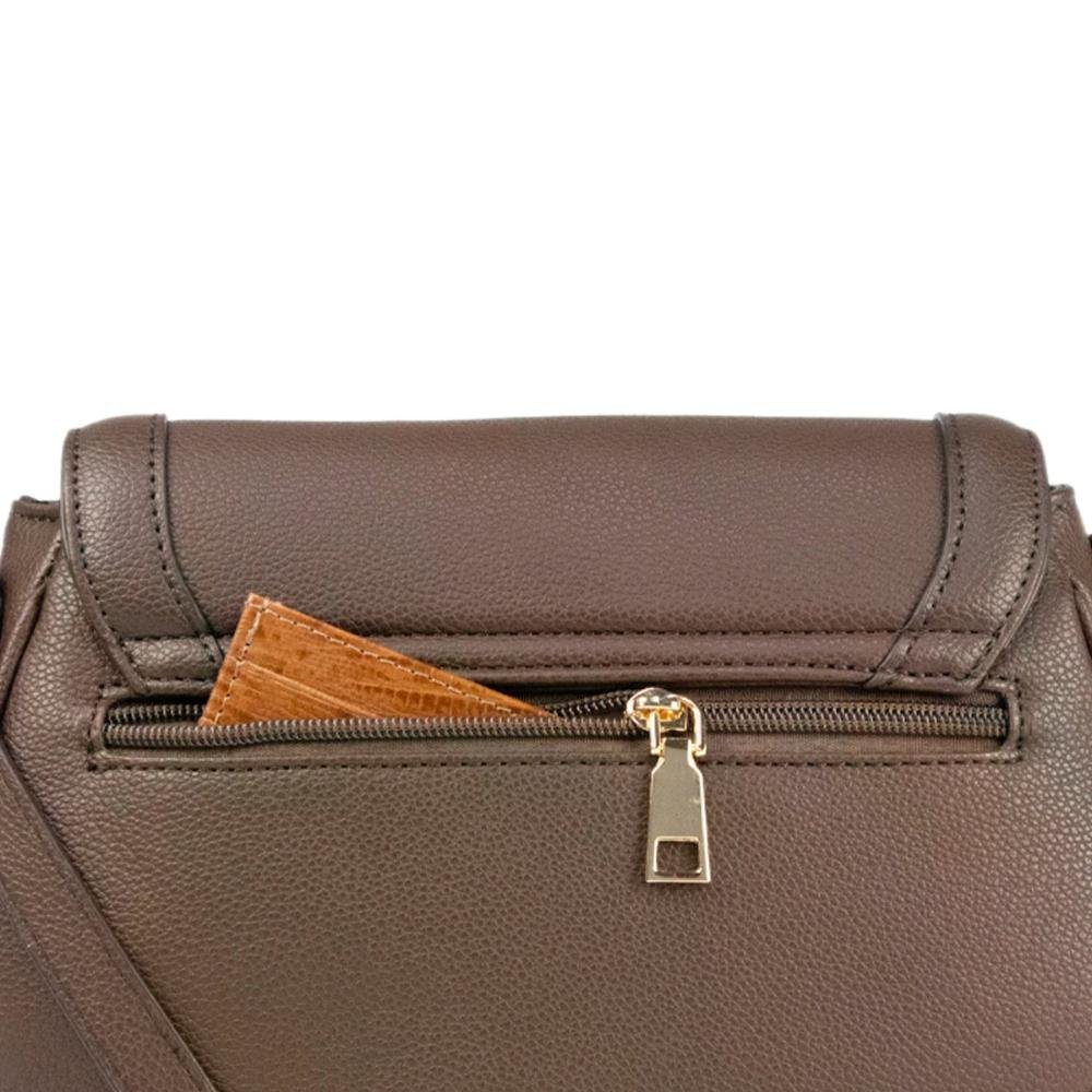 Bolsa Mini Floater Essence Tampa Le Postiche Café 5