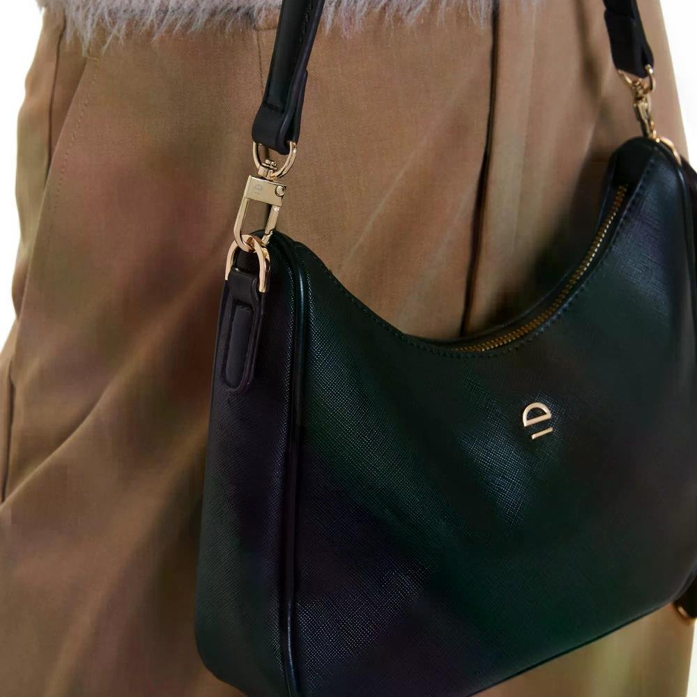 Bolsa Ombro Saffiano Urban Le Postiche Preto 3