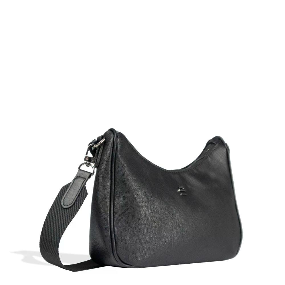 Bolsa Ombro Saffiano Urban Le Postiche Preto 4