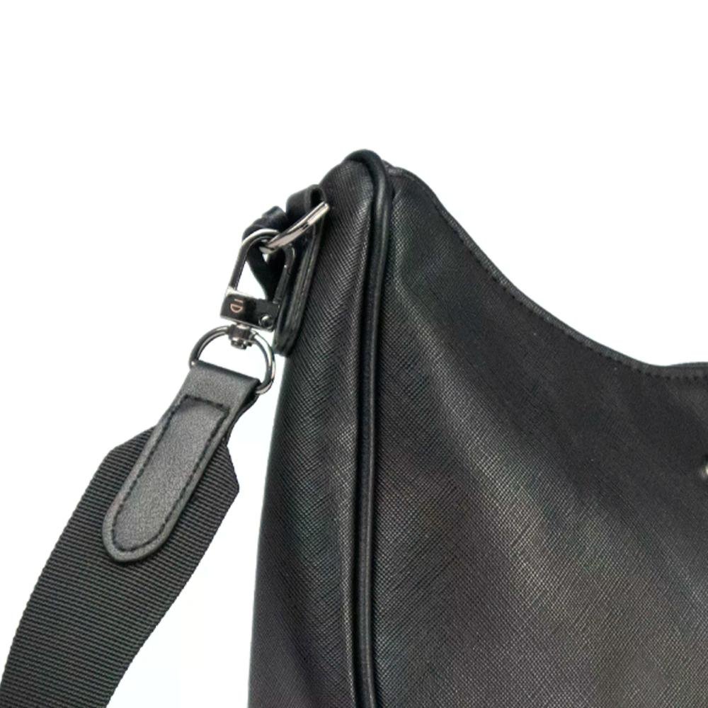 Bolsa Ombro Saffiano Urban Le Postiche Preto 5