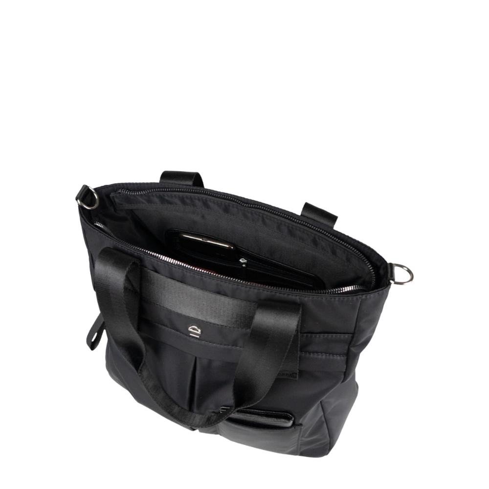 Bolsa Ombro Tote Nylon YG457 Le Postiche Preto 9