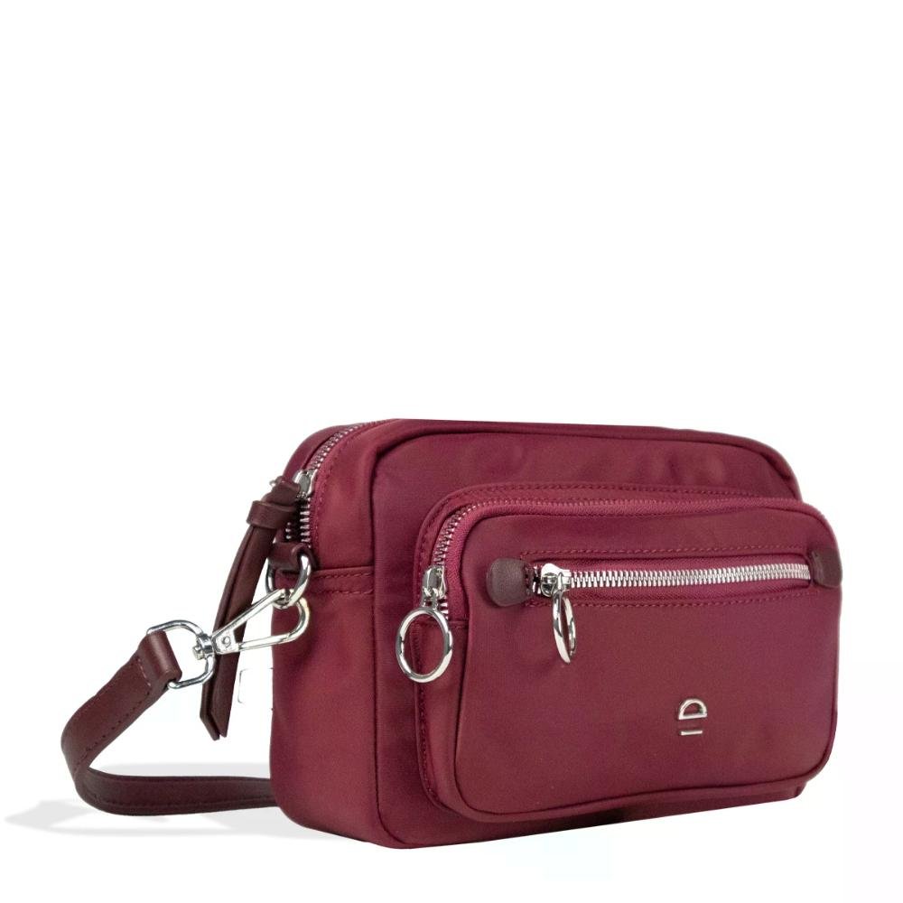 Bolsa Transversal Feminina Elegante Casual Le Postiche Vinho 3