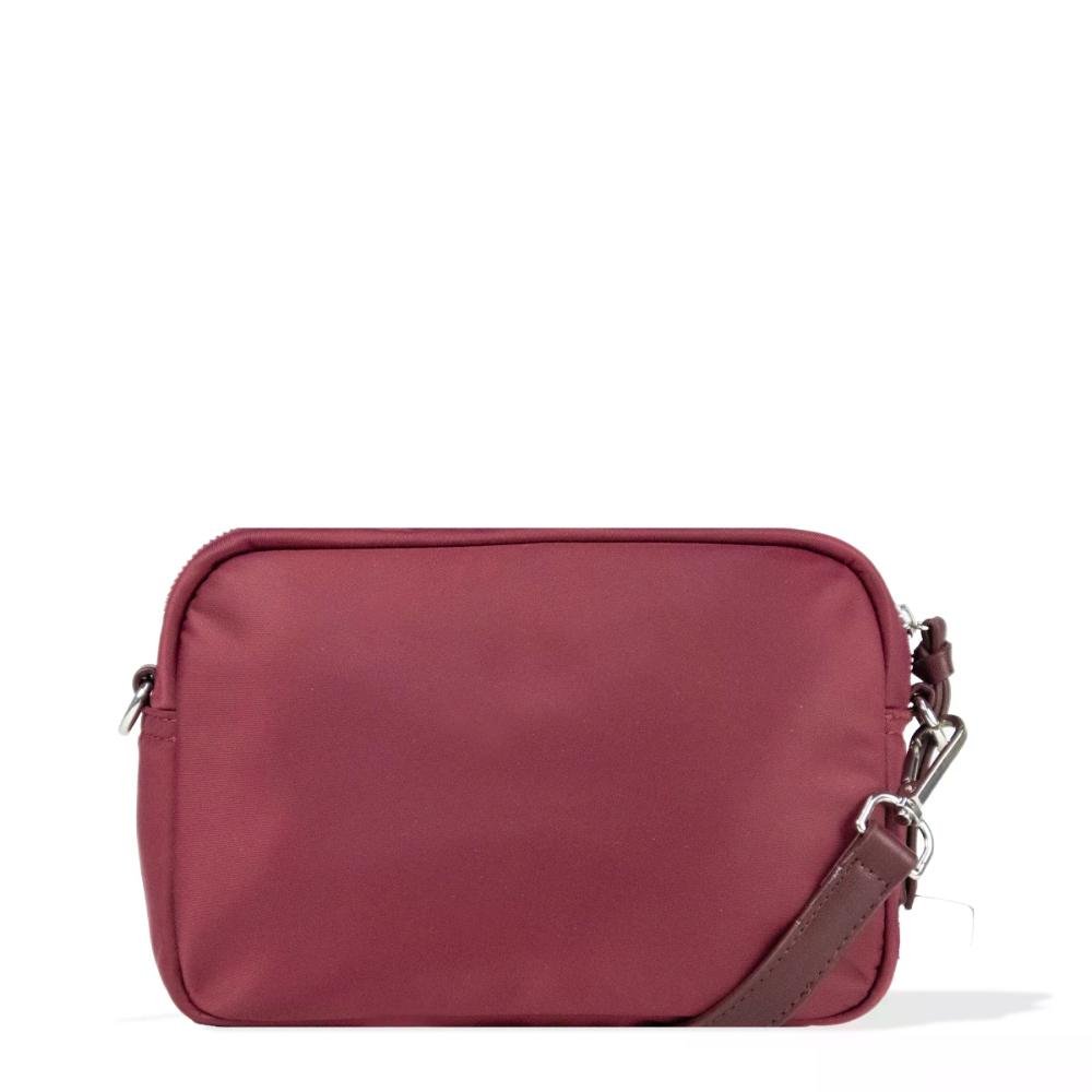 Bolsa Transversal Feminina Elegante Casual Le Postiche Vinho 6