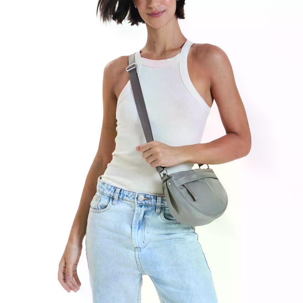 Bolsa Transversal Feminina Fashion Casual Le Postiche Bege 2