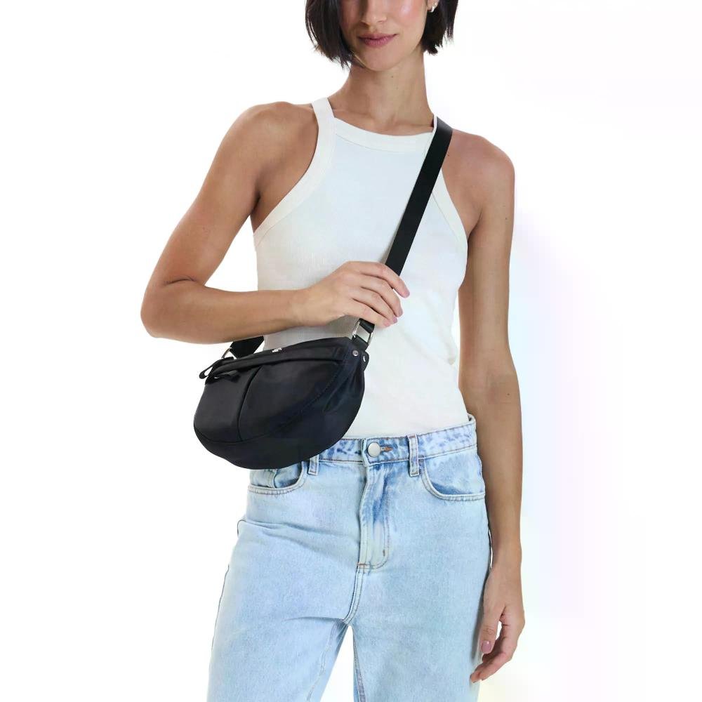 Bolsa Transversal Feminina Fashion Casual Le Postiche Preto 2
