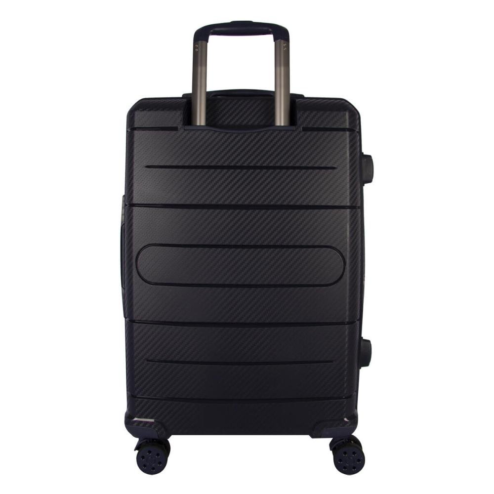 Mala Grande 32kg Polipropileno Rodas Giro 360° Berlim Black Eco Le Postiche Preto 5