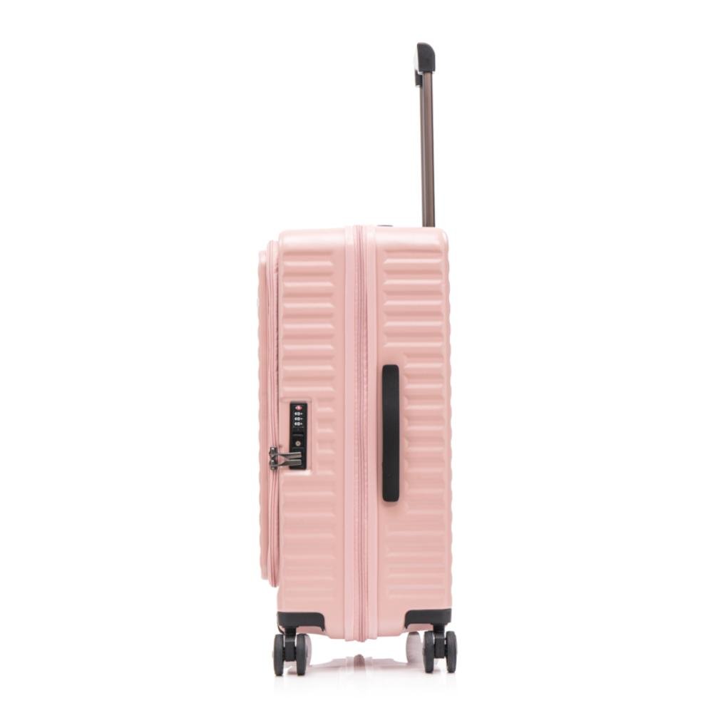 Mala Média 23kg Policarbonato Giro 360° Dubai Le Postiche Rosa 4