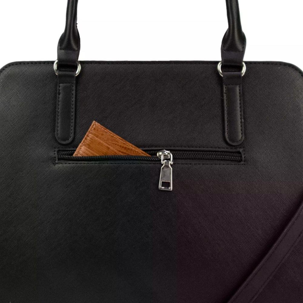 Bolsa Tote Saffiano Elegance Le Postiche Preto 7