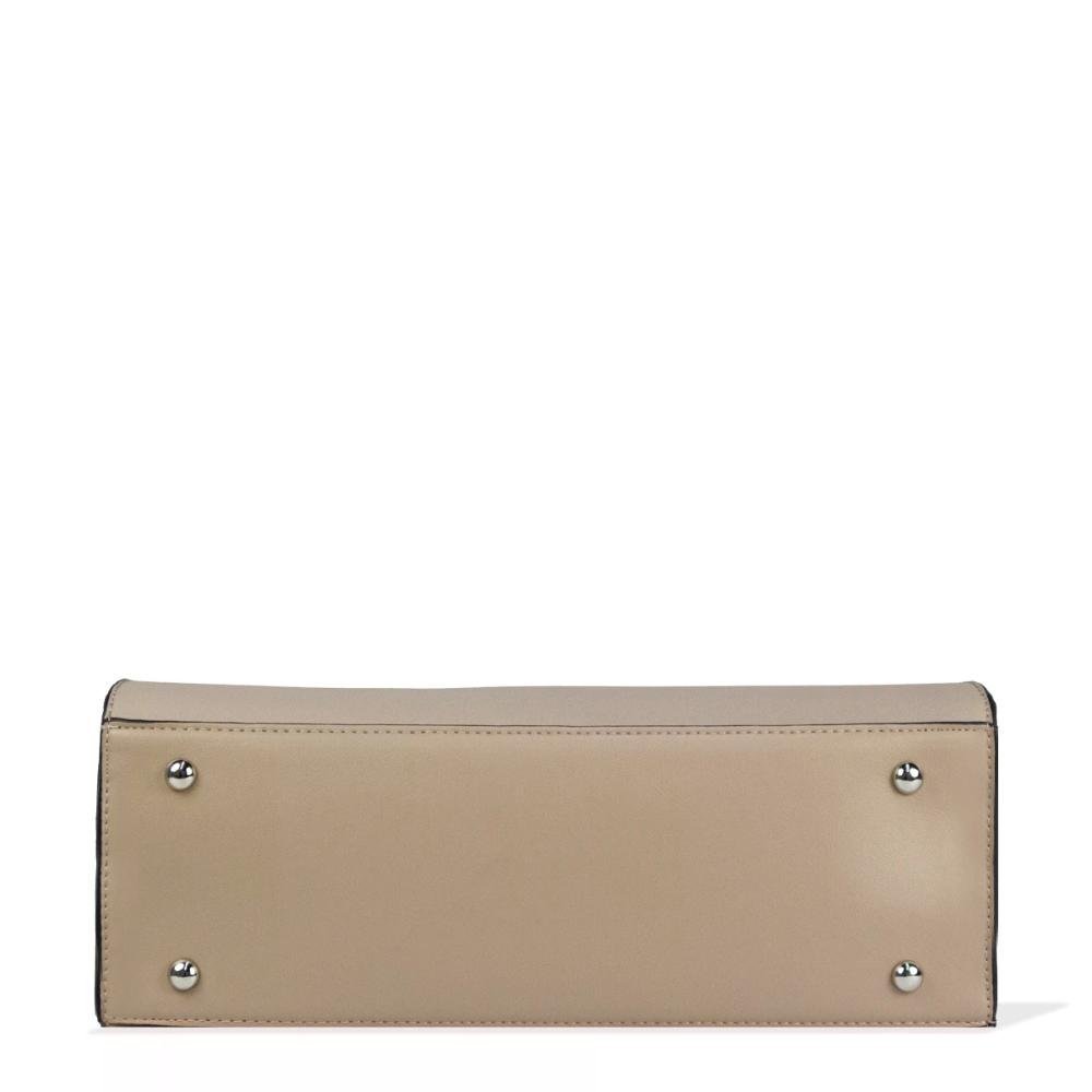 Bolsa Tote Saffiano Elegance Le Postiche Bege 5