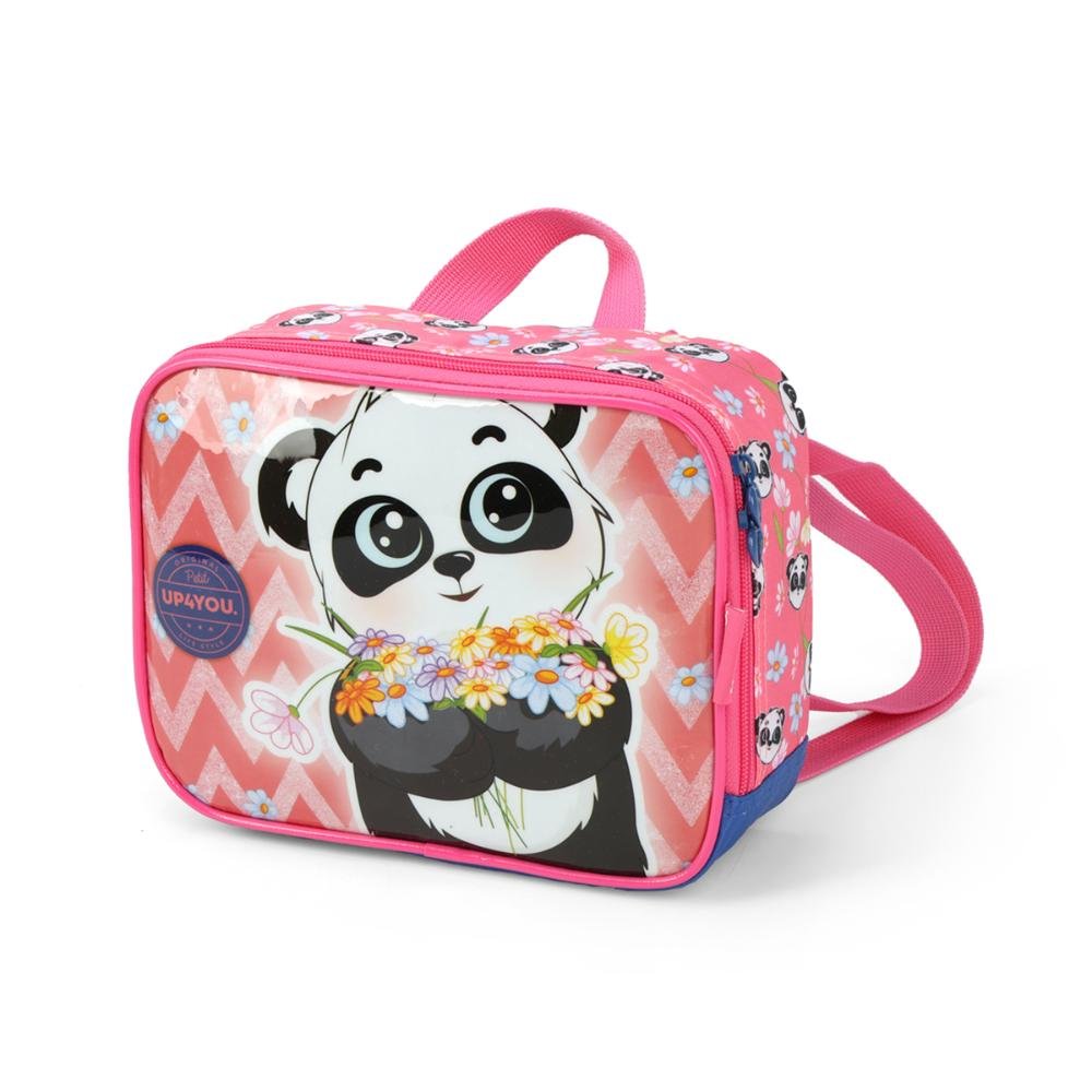 Lancheira Panda Infantil LA39363U Up4you Rosa 2