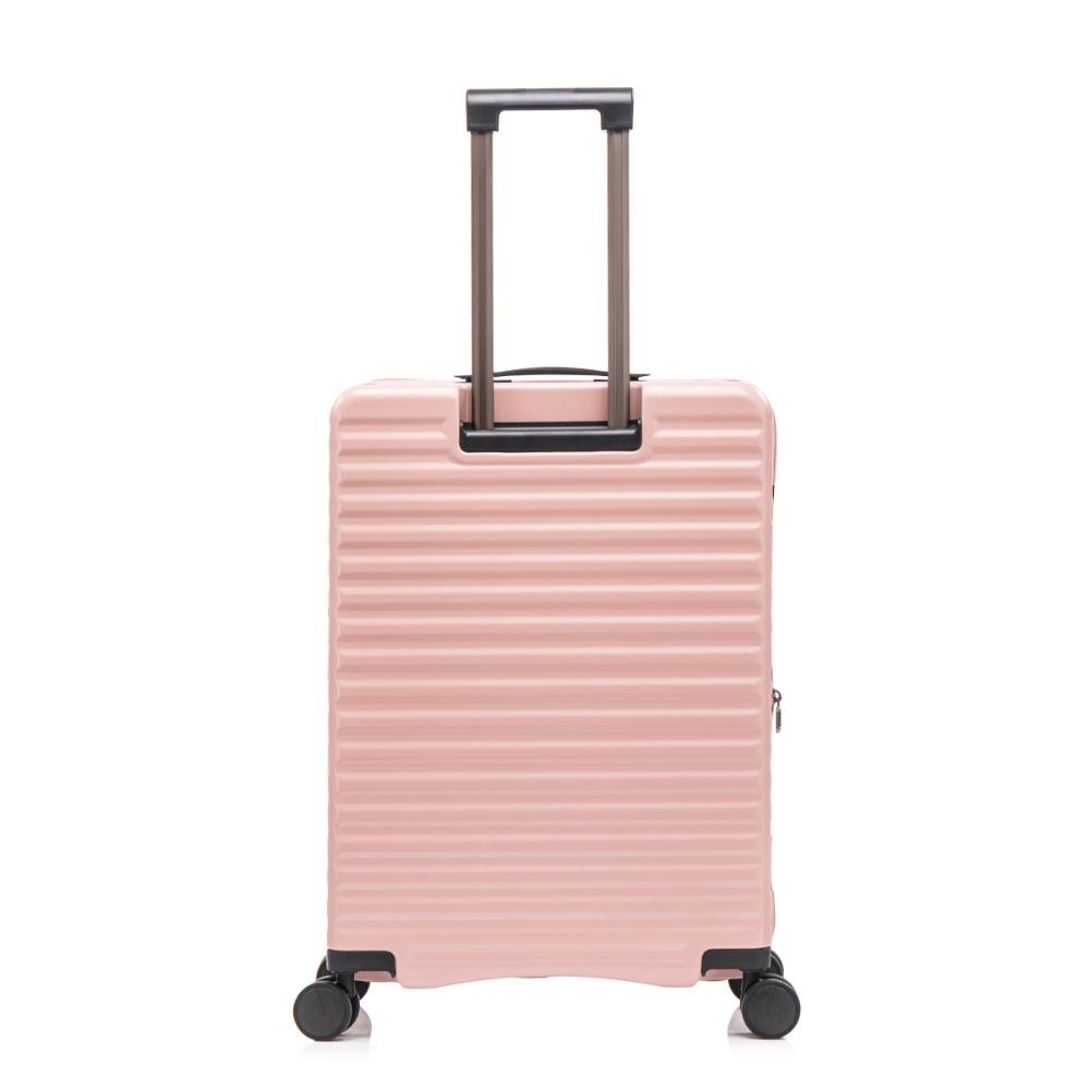Mala Pequena de Bordo 10kg Policarbonato com Rodas Giro 360° Dubai Le Postiche Rosa 3