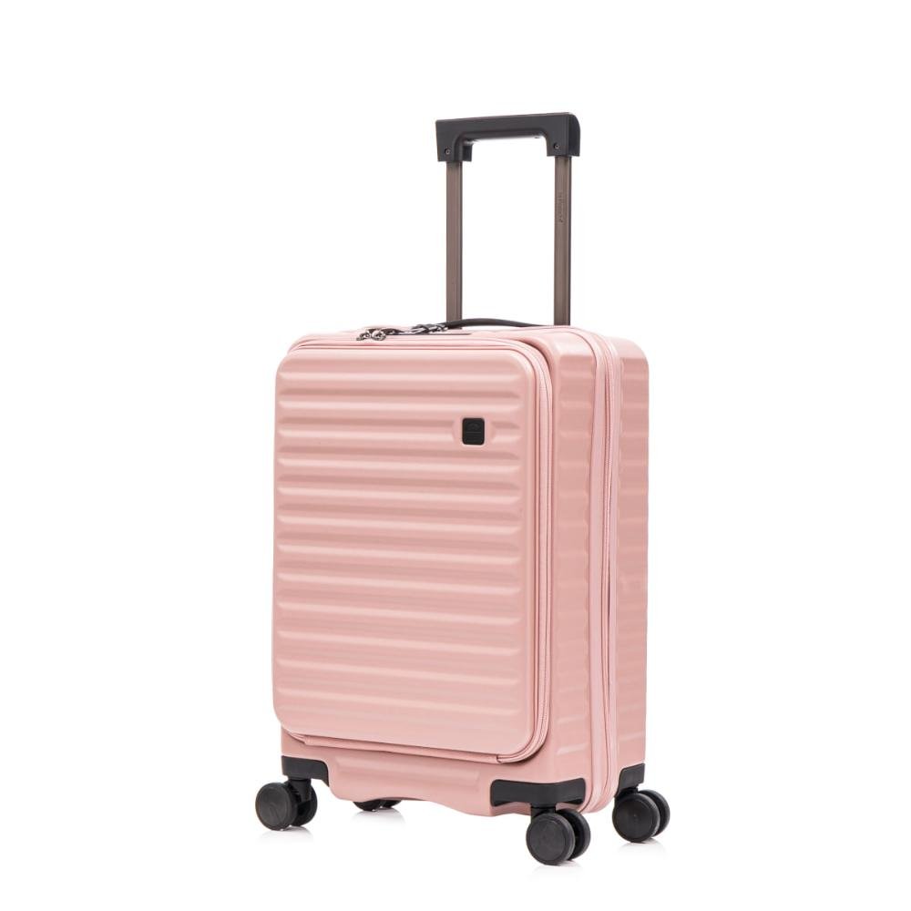 Mala Pequena de Bordo 10kg Policarbonato com Rodas Giro 360° Dubai Le Postiche Rosa 6