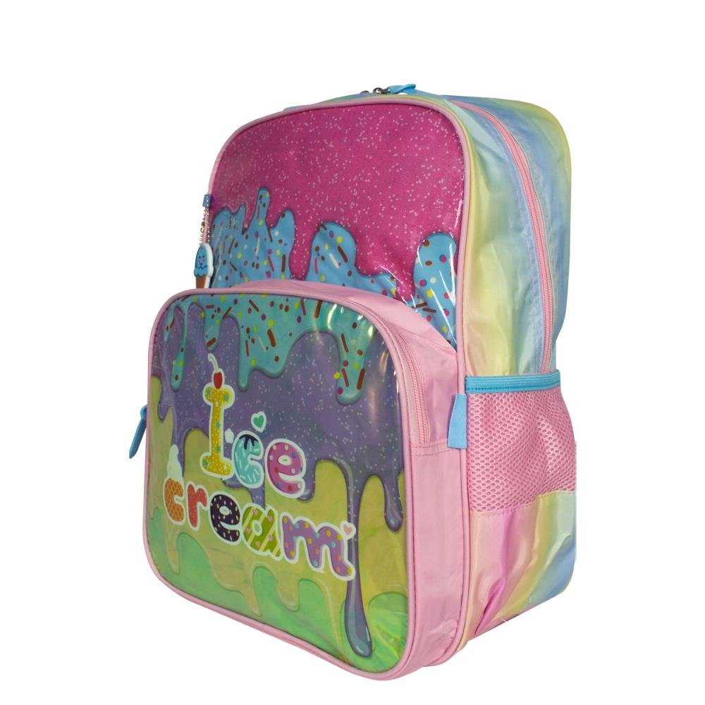 Mochila Ice Cream Infantil Luxcel Rosa 2