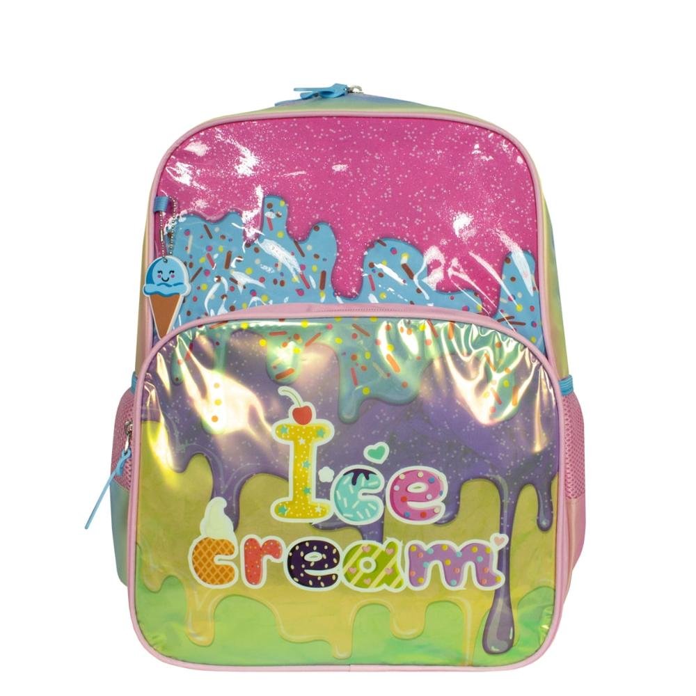 Mochila Ice Cream Infantil Luxcel Rosa 6