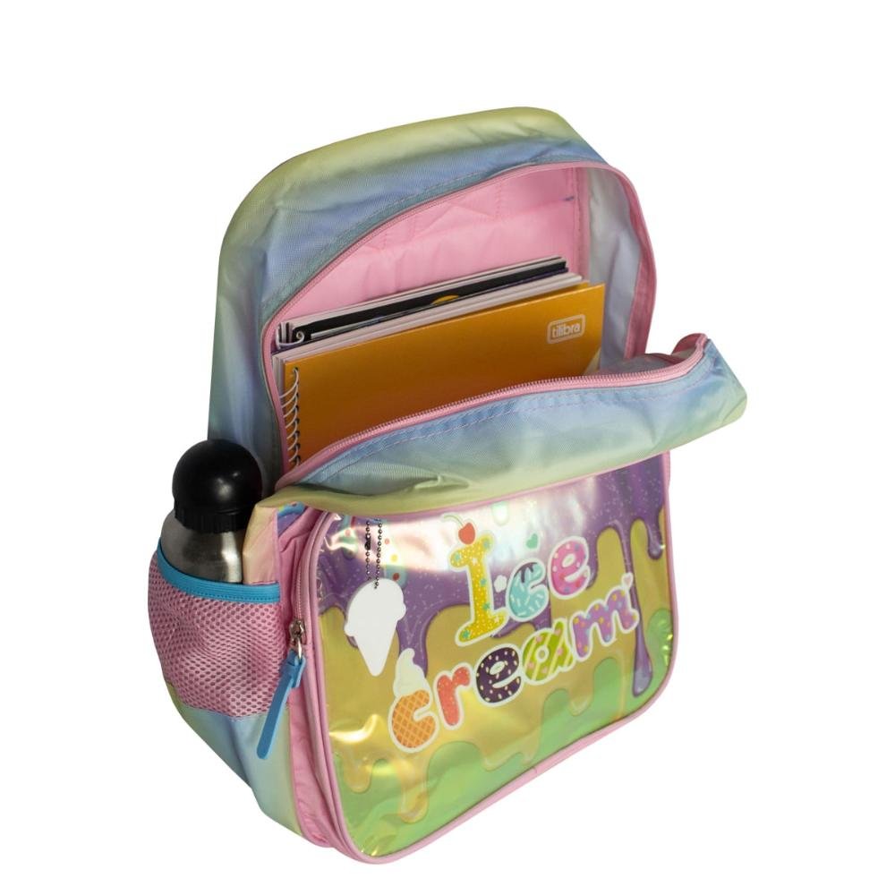 Mochila Ice Cream Infantil Luxcel Rosa 9