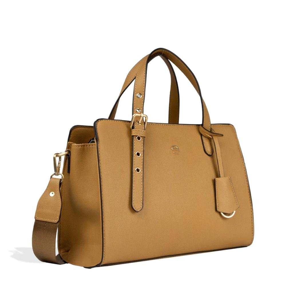 Bolsa Mão e Transversal Nó Essentials Le Postiche Camel 2