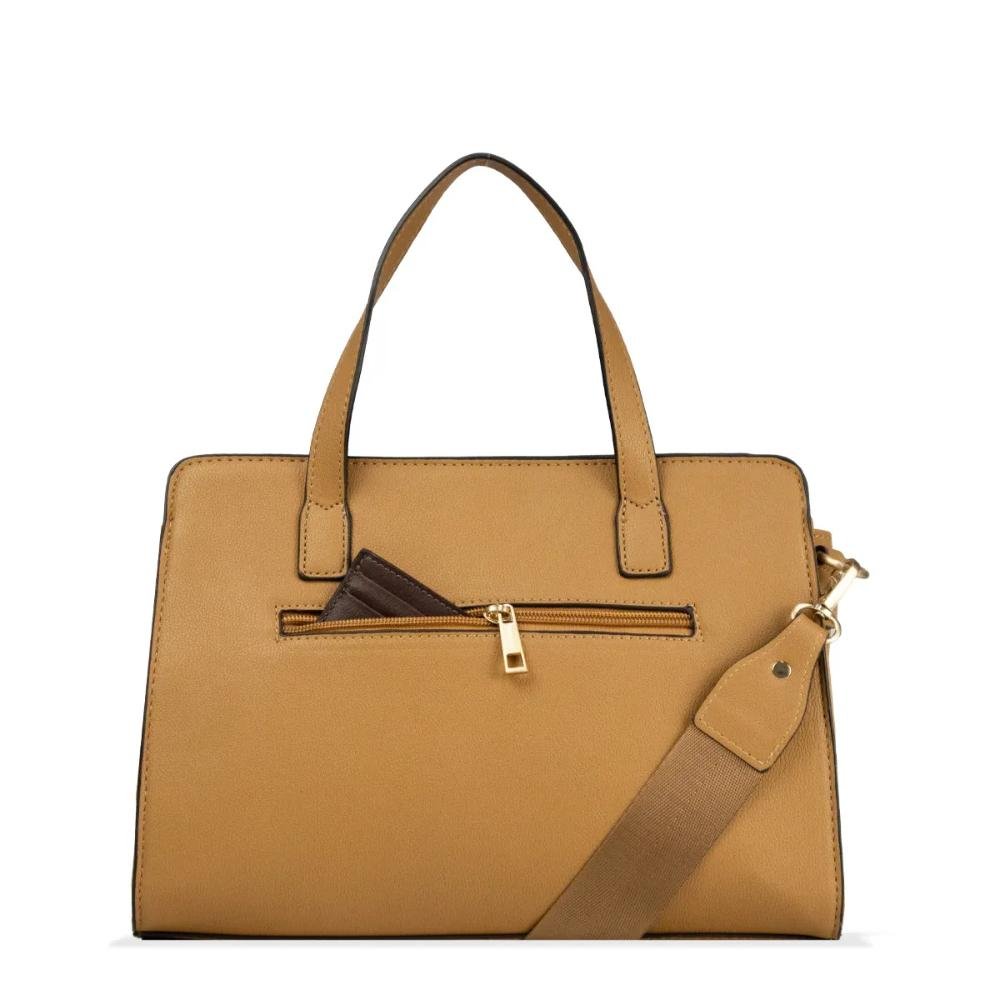 Bolsa Mão e Transversal Nó Essentials Le Postiche Camel 5