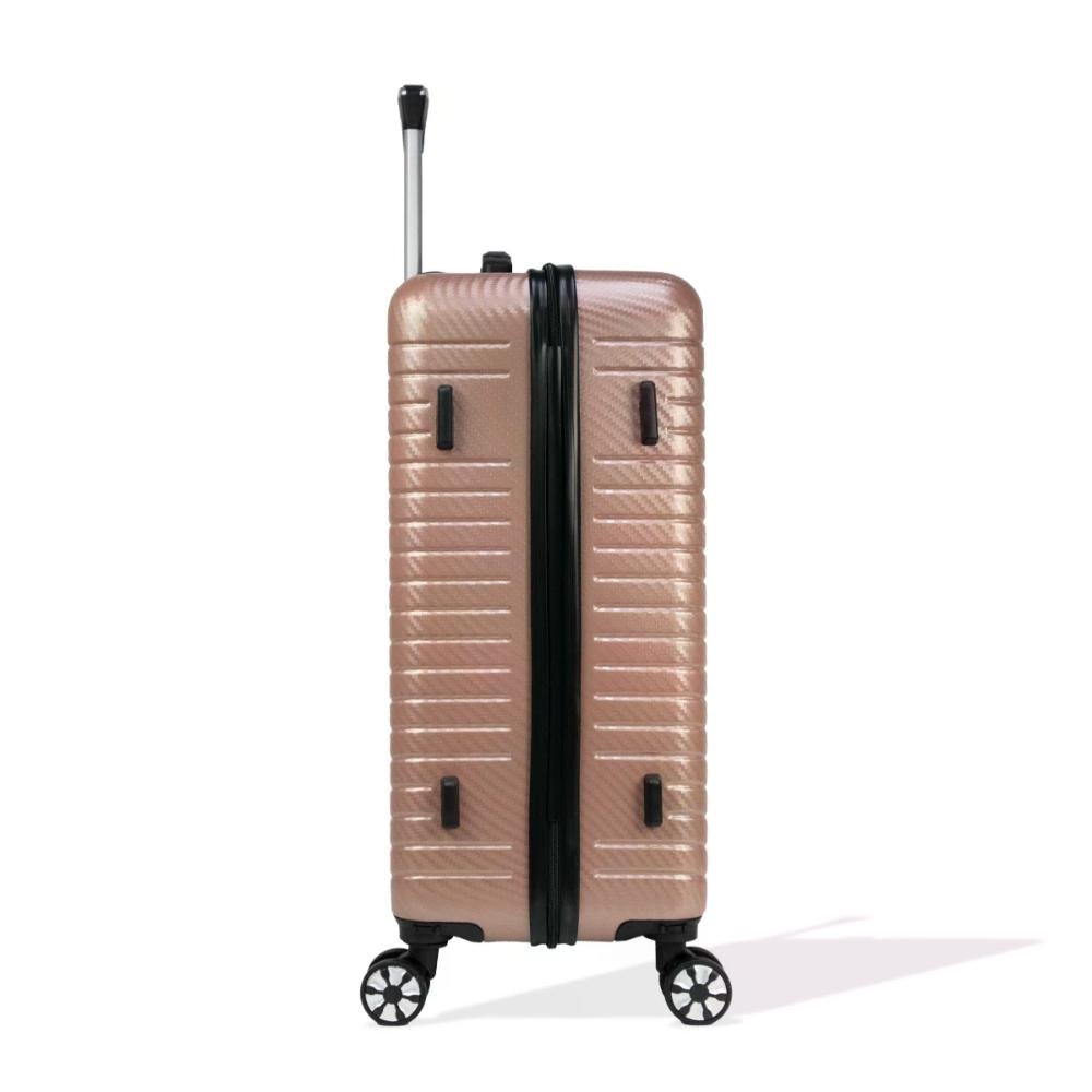 Mala de Viagem Média ABS 23kg Rodas Giro 360º Sidney Polo King Rosa 2
