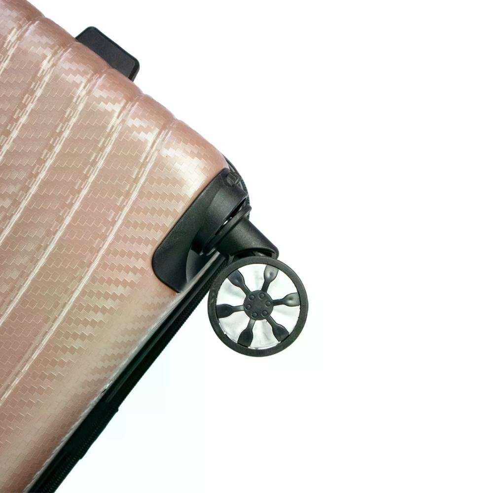 Mala de Viagem Média ABS 23kg Rodas Giro 360º Sidney Polo King Rosa 7