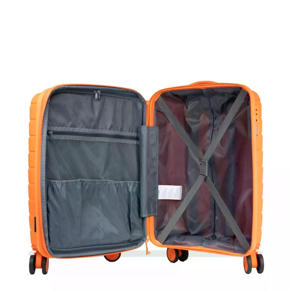 Mala Pequena de Bordo 10kg Giro 360º Amazonia Travel Blue Laranja 6