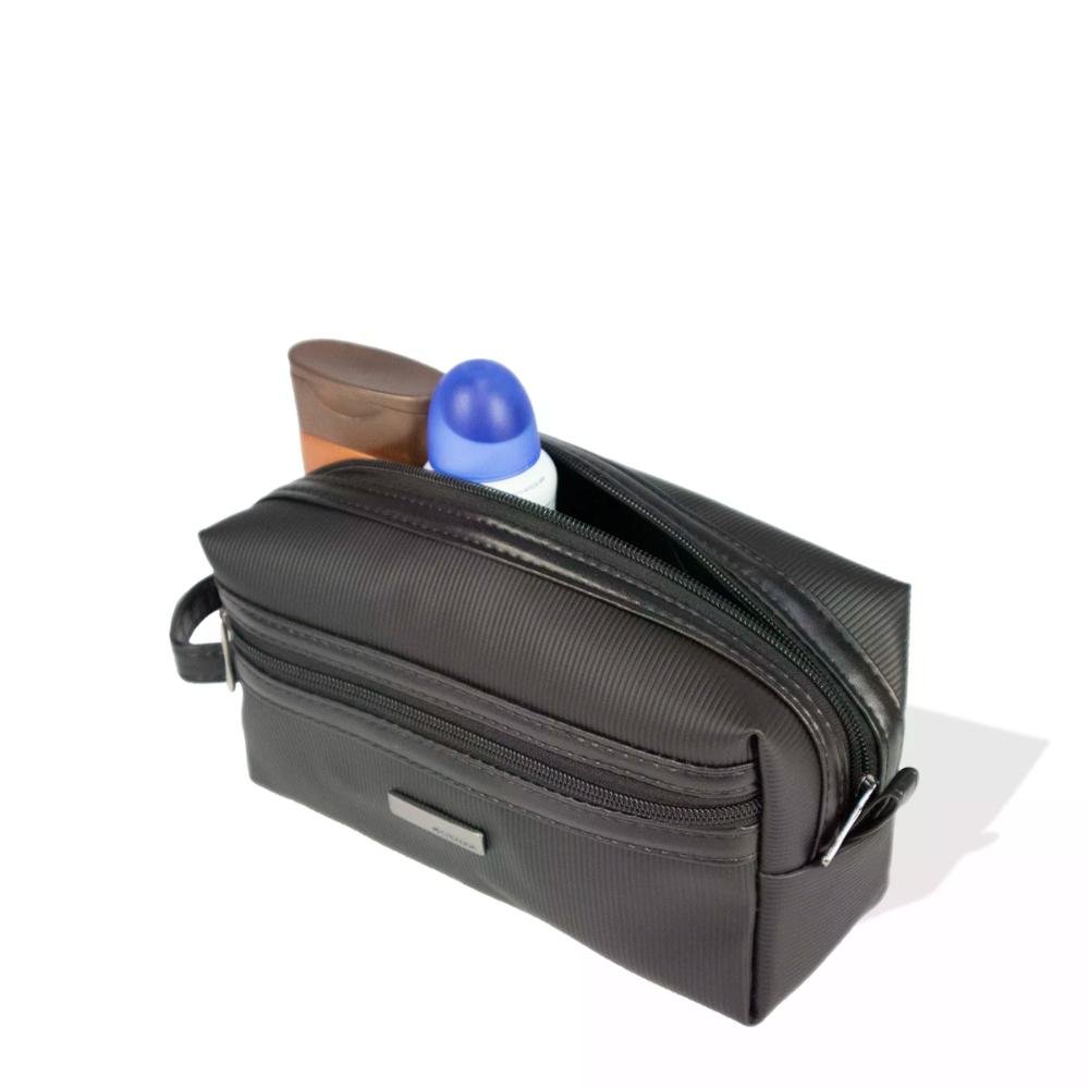Necessaire Organizadora Modelo Estojo Canelado Stradda Preto 3