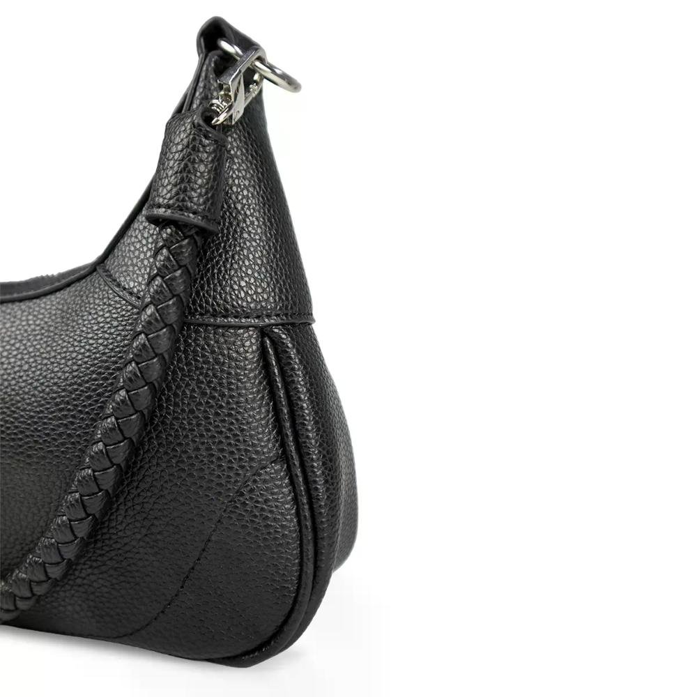Bolsa Ombro Floater Casual Elegante Le Postiche Preto 4