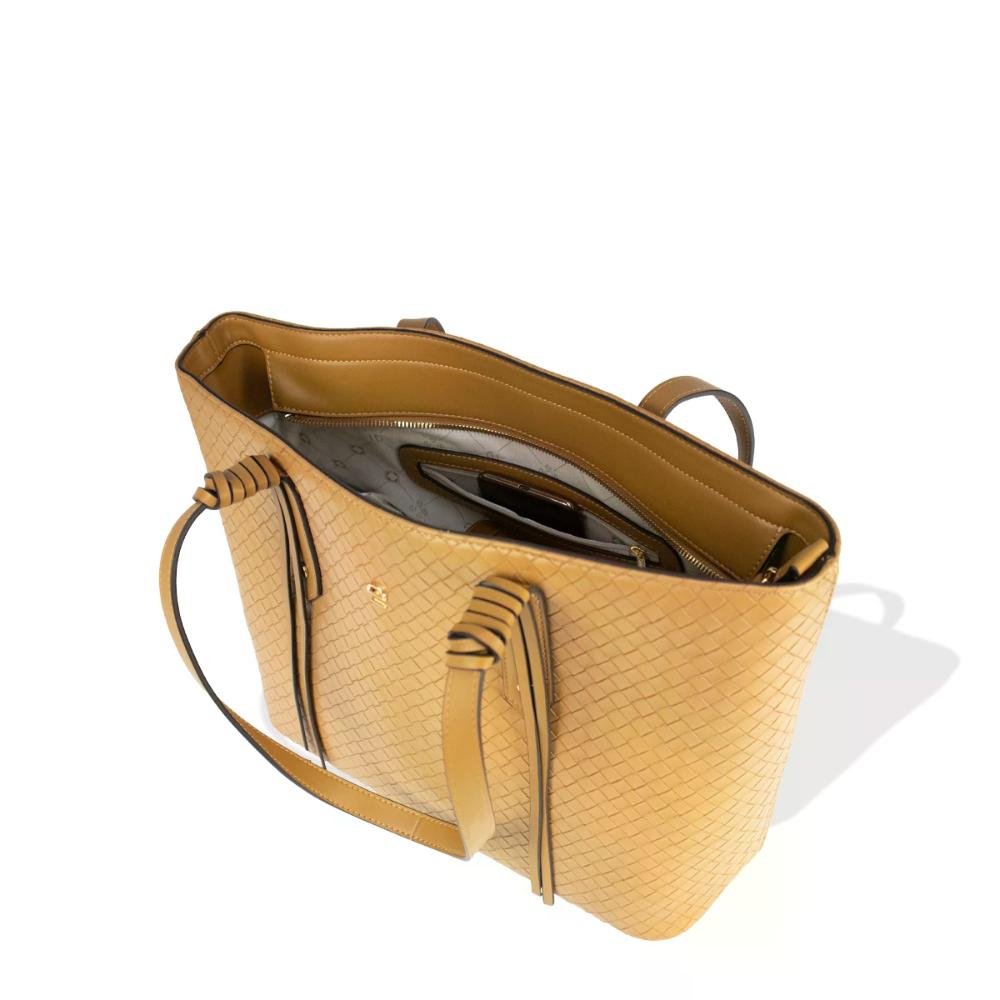 Bolsa Tote Feminina Casual Elegante Le Postiche Marrom 5
