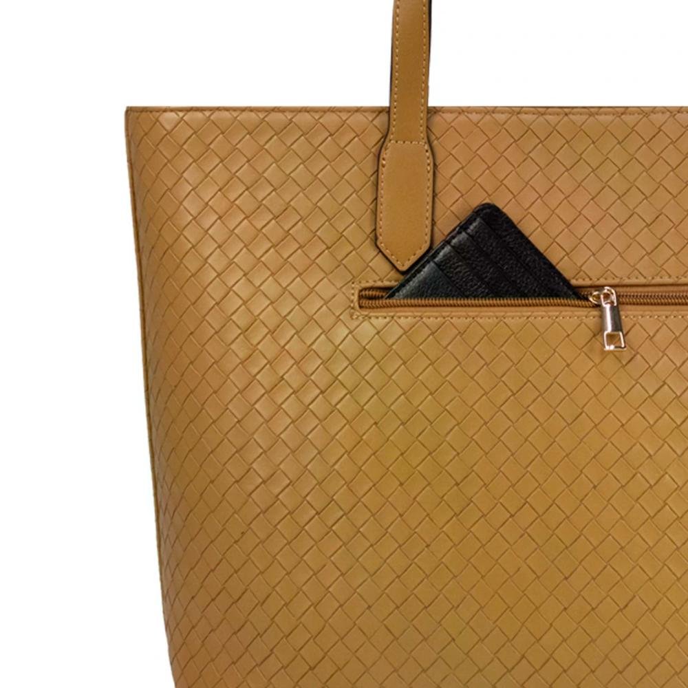 Bolsa Tote Feminina Casual Elegante Le Postiche Marrom 7