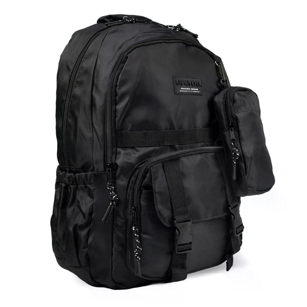 Mochila Escolar Nylon Design Up4you Preto 2