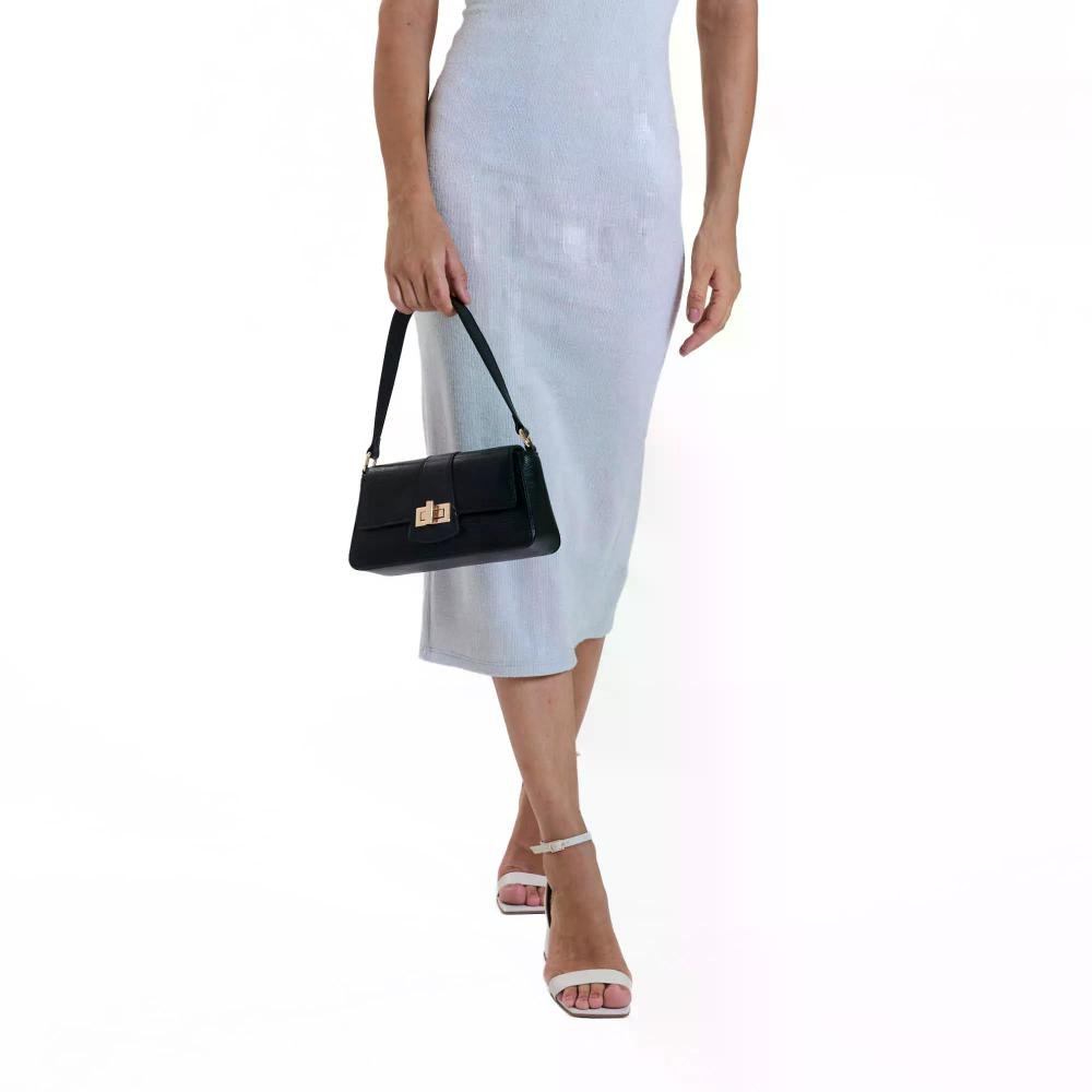 Bolsa Ombro Feminina Casual Elegante Premium Le Postiche Preto 2
