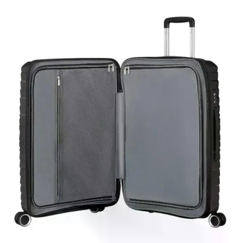 Mala Média 23kg Polipropileno Rodas Giro 360º FlyTwisty American Tourister Preto 7