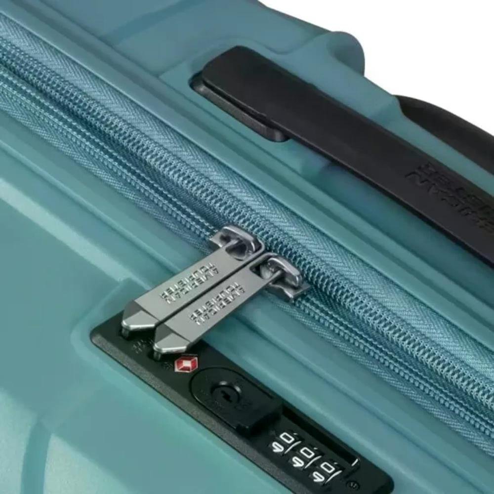 Mala Grande 32kg Polipropileno Rodas Giro 360º FlyTwisty American Tourister Azul 4