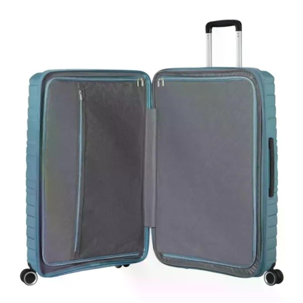Mala Grande 32kg Polipropileno Rodas Giro 360º FlyTwisty American Tourister Azul 6