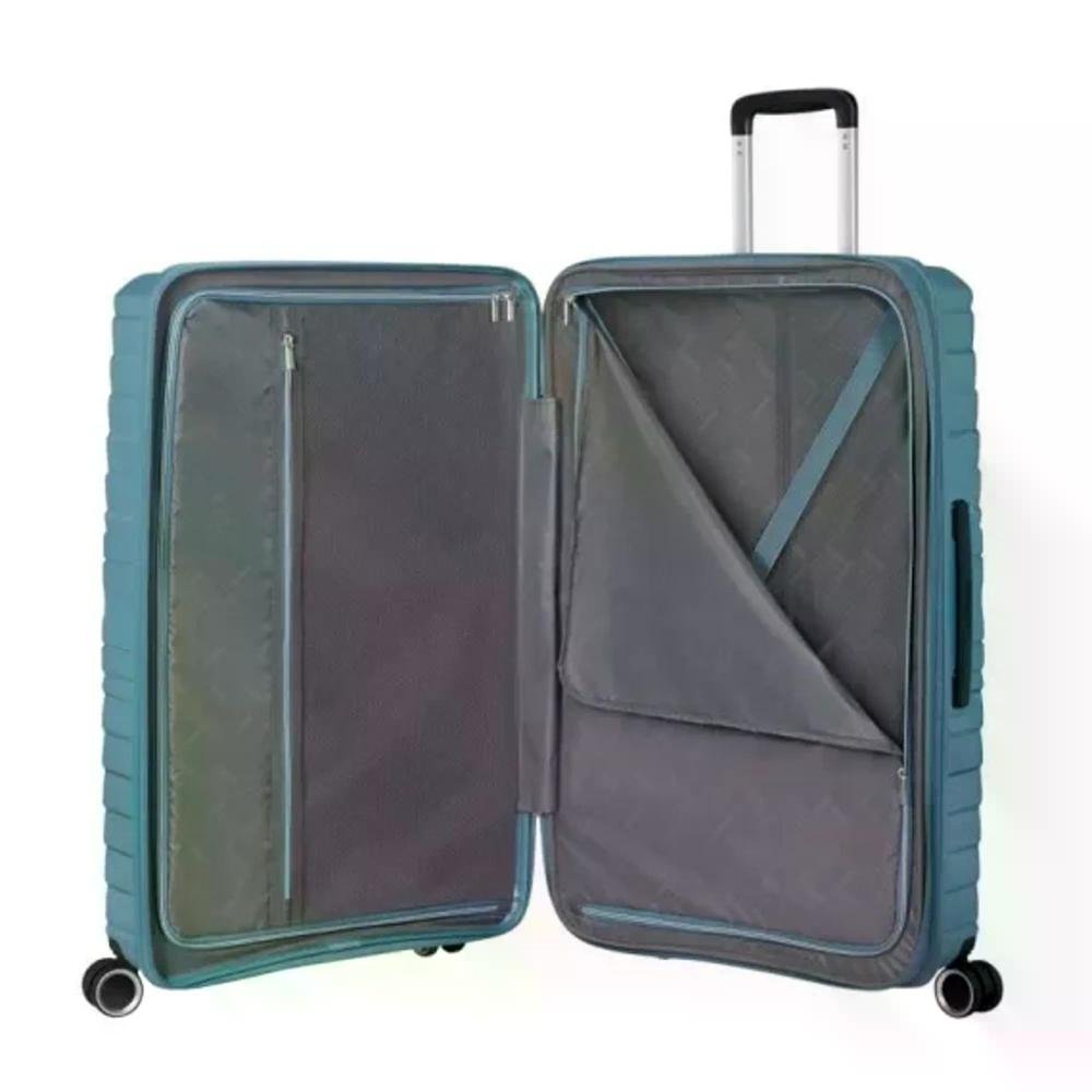 Mala Grande 32kg Polipropileno Rodas Giro 360º FlyTwisty American Tourister Azul 7