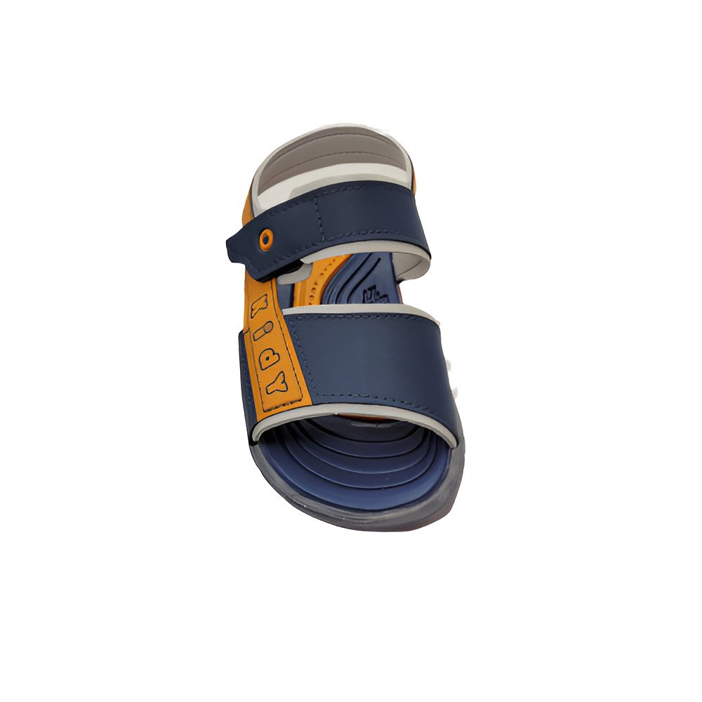 Sandália Infantil C/ Led Kidy Wave Light Marinho 8907 Azul Marinho/Laranja 3