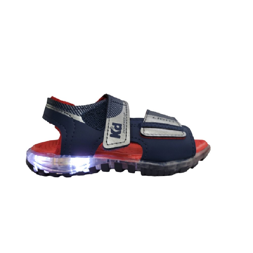 Sandália Infantil C/ Led Kidy Light Marinho 1692