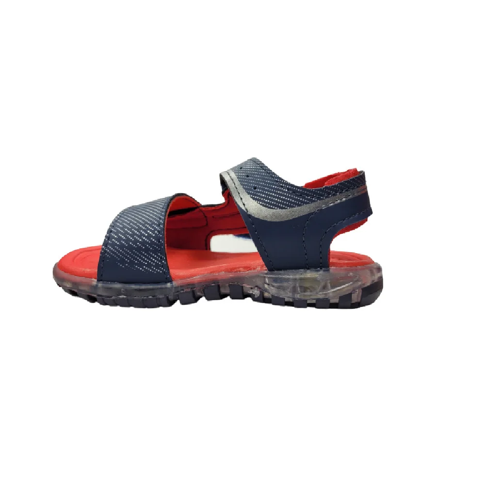 Sandália Infantil C/ Led Kidy Light Marinho 1692 Azul Marinho/Cinza 4