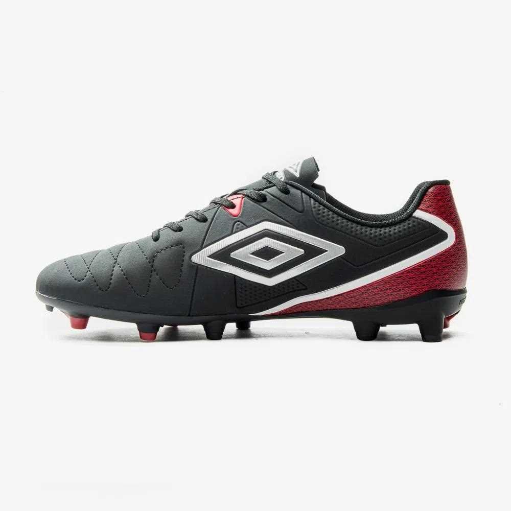 Chuteira Campo Umbro Attak Eternal 1035651 Preto/Vermelho 6