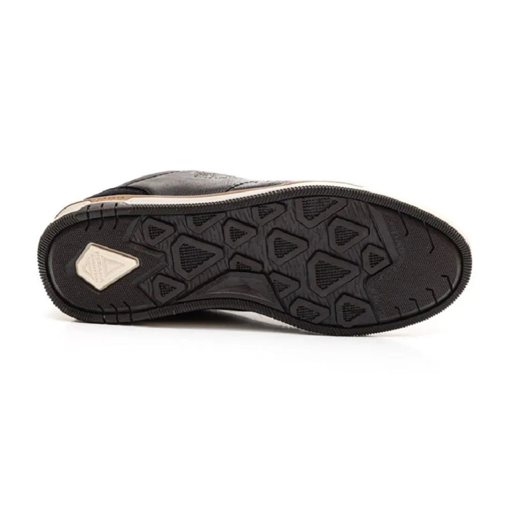 Sapatênis Masculino Pegada Em Couro 119507 Preto 4